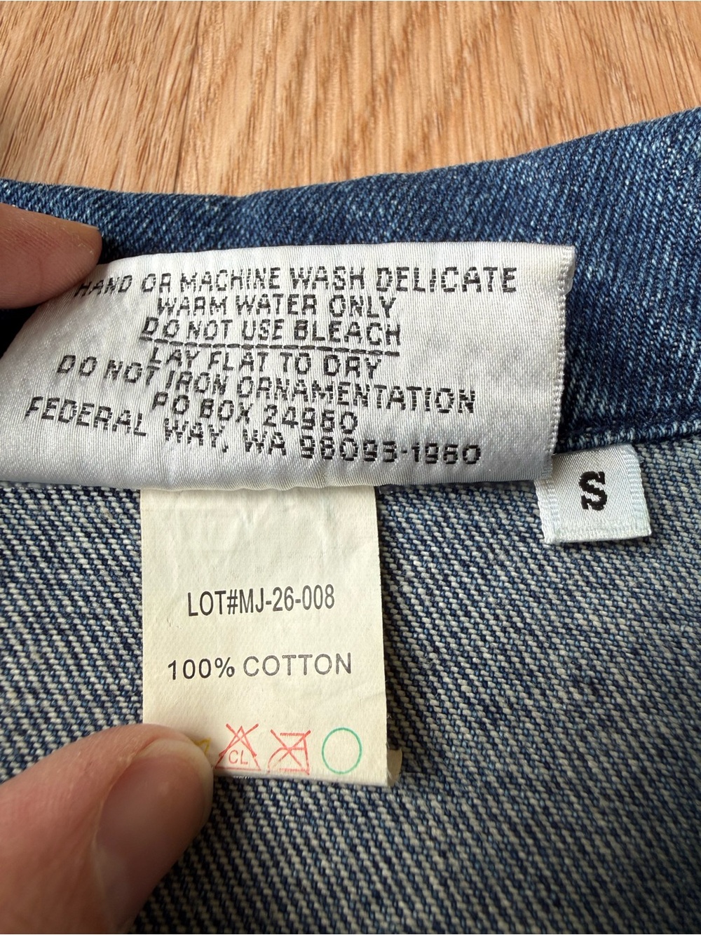 Christine Alexander Rhinestone Denim Jacket – Size Small - Picture 7 of 7